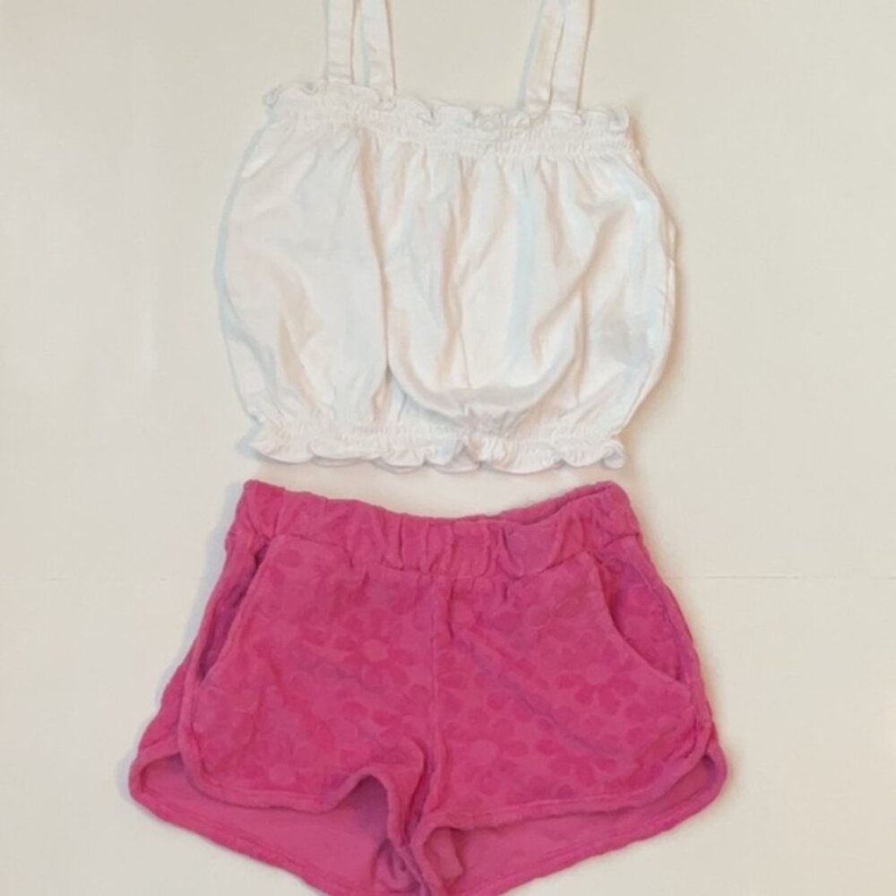 Terry shorts and Top